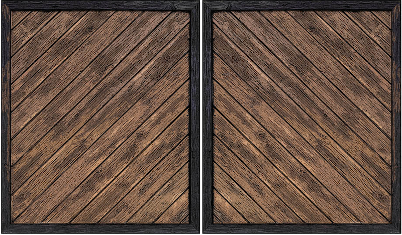 wooden gates