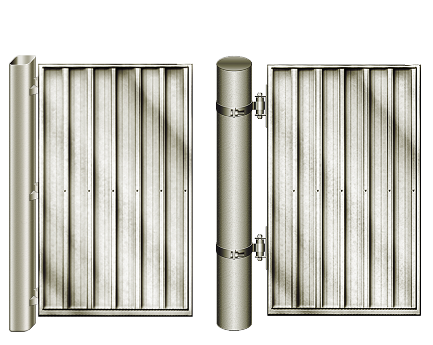 gates with standard posts and heavy duty posts