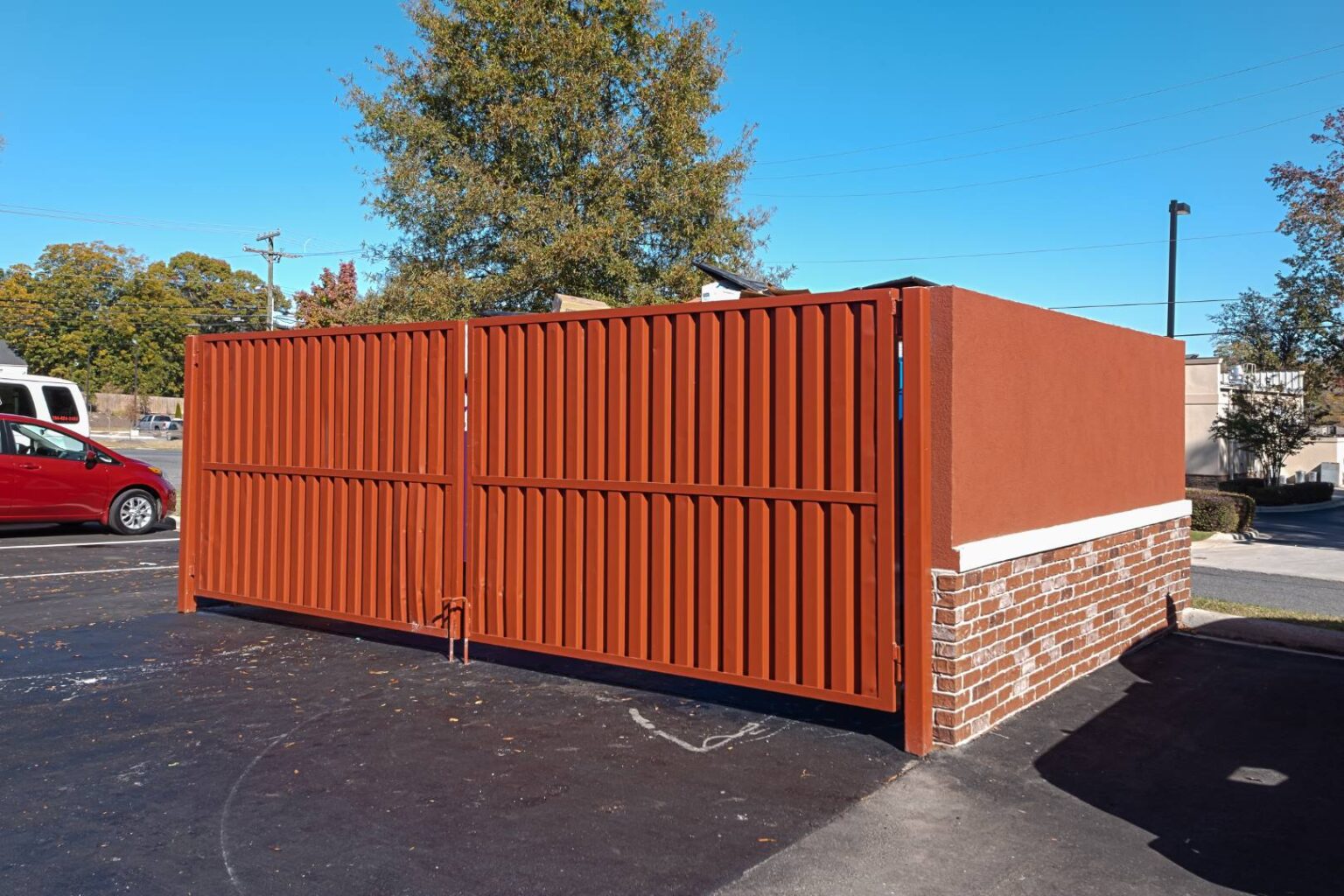 A CostEffective Brick Dumpster Enclosure! Choice Enclosures